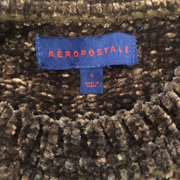 Aeropostale Chenille Sweater in Olive Green. Sz Sm - Picture 3 of 4